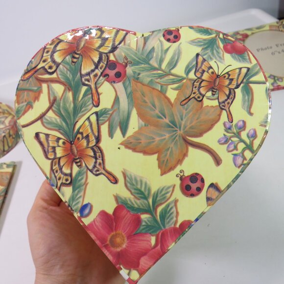Office Organization set butterfly, ladybug warm colors on cream w gloss finish - Picture 13 of 15